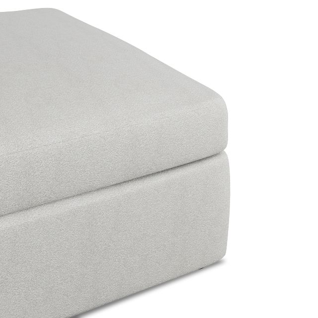 Destin Sutton Gray Fabric Cocktail Ottoman