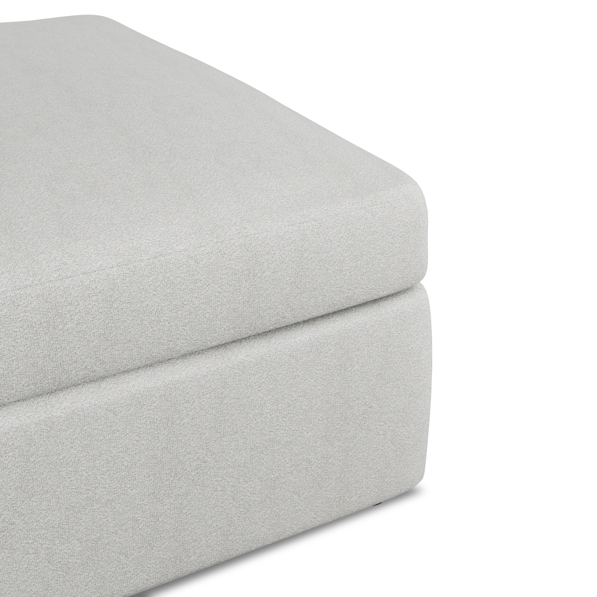 Destin Sutton Gray Fabric Cocktail Ottoman