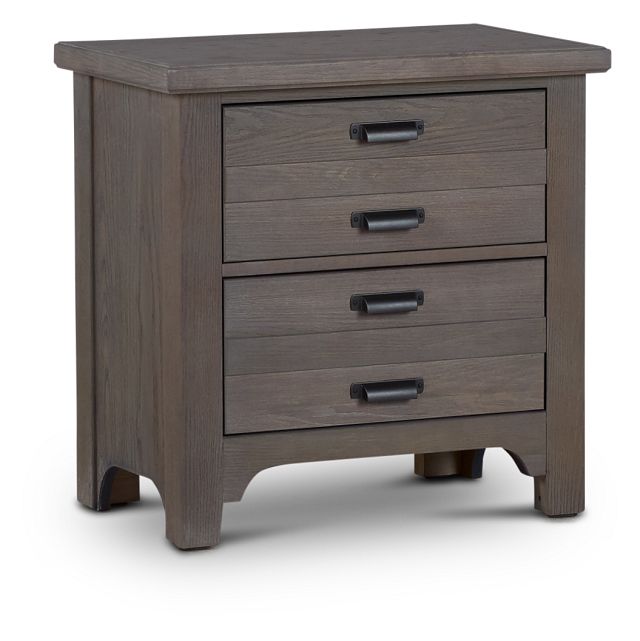 Bungalow Mid Tone 2-drawer Nightstand (1)