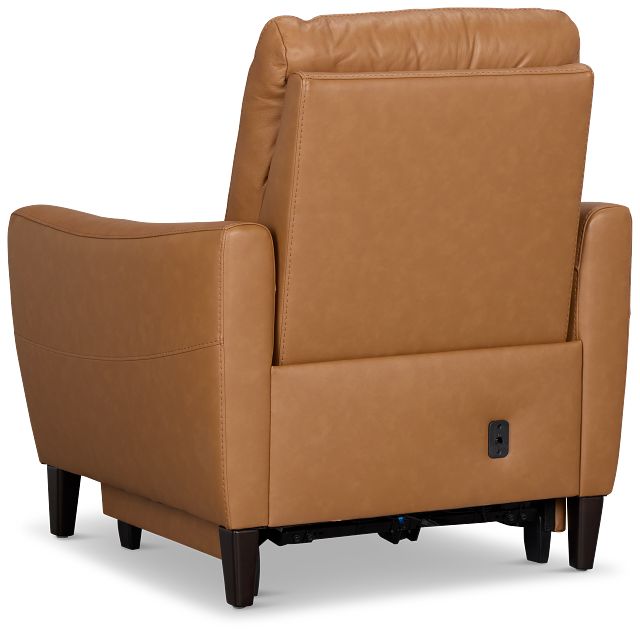 Keaton Brown Lthr/vinyl Power Recliner With Power Headrest