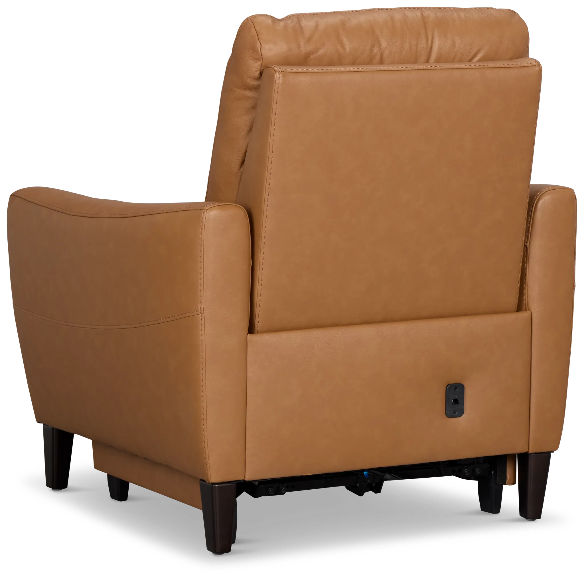 Keaton Brown Lthr/vinyl Power Recliner With Power Headrest
