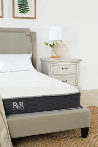 Whitney Light Gray Uph Platform Bed