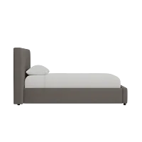 Grayton Elite Dark Gray 44" Upholstered Platform Bed