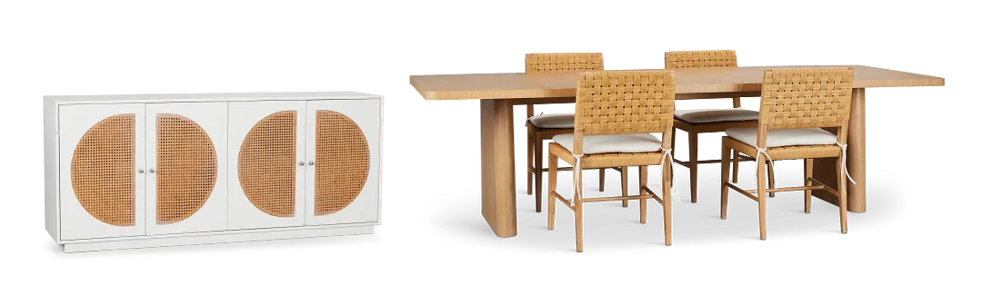 Malibu Light Tone Rect Dining Room