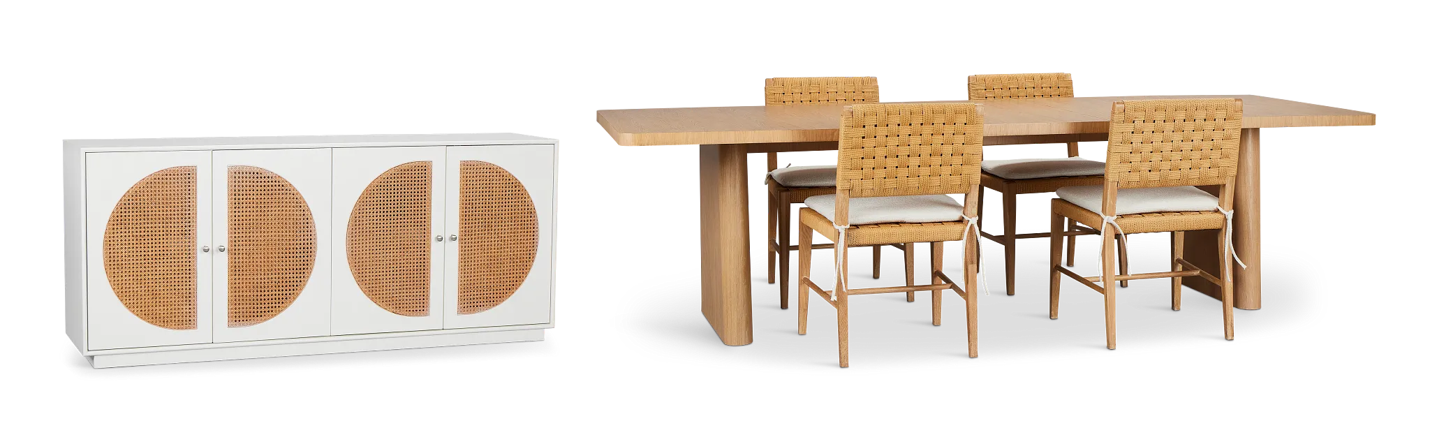 Malibu Light Tone Rect Dining Room