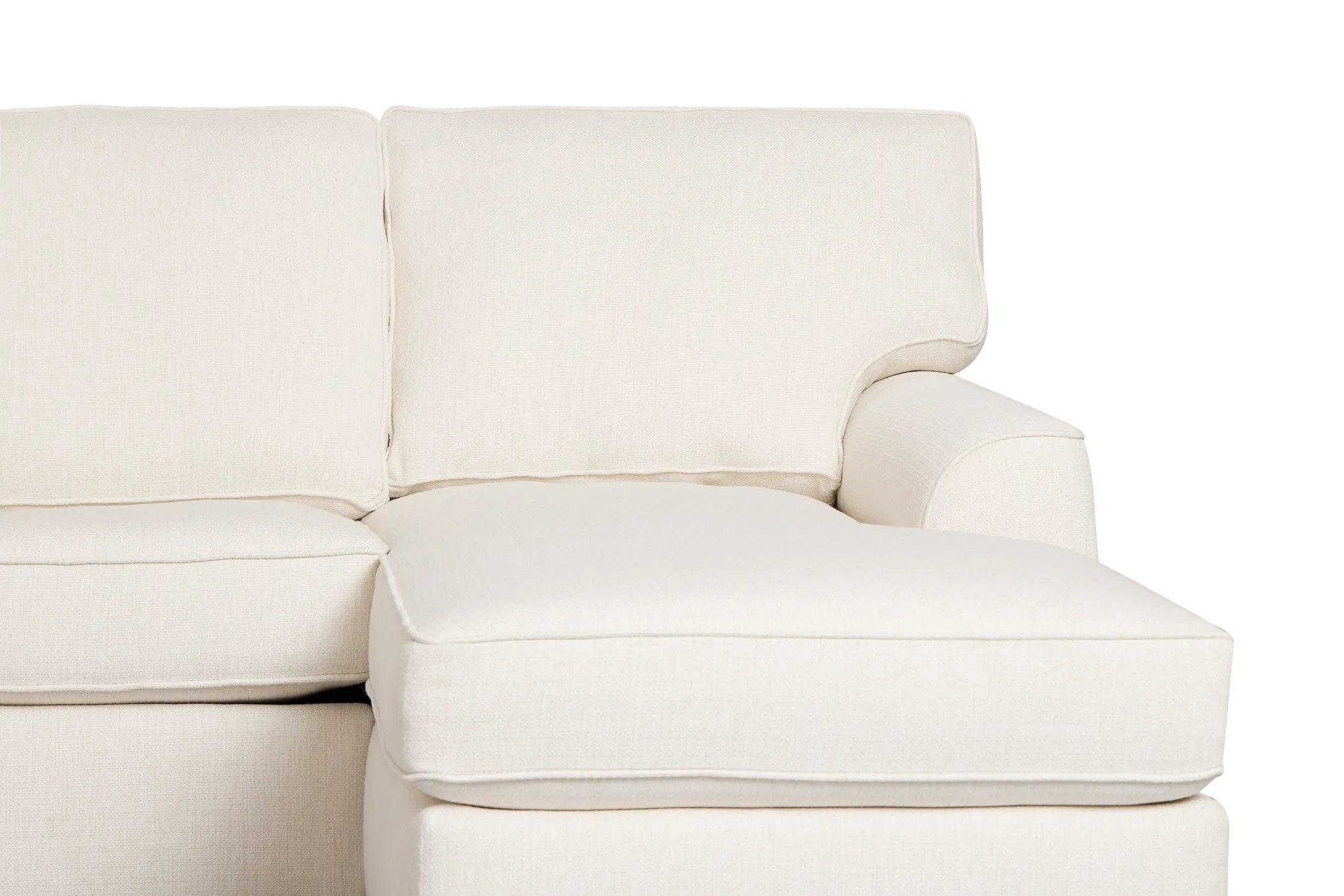 Sinclair Light Beige Fabric Righ Chaise Cooling Memory Foam Sleeper Sectional