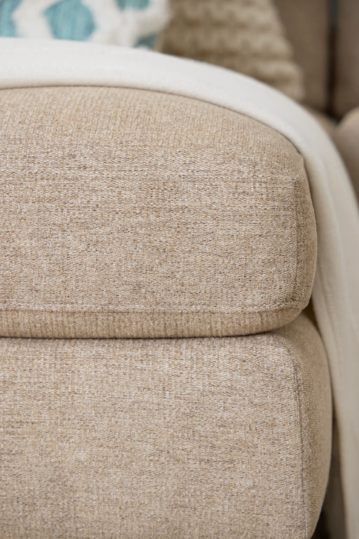 Maisie Light Brown Fabric Left Chaise Sectional