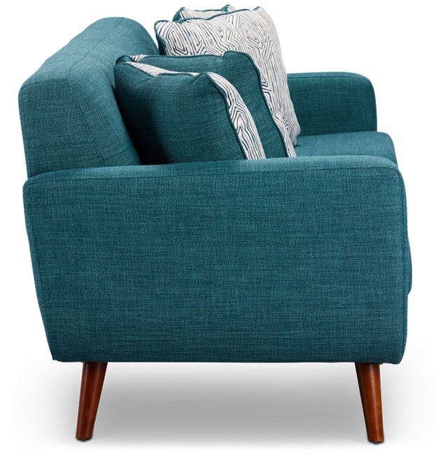 Raya Dark Teal Fabric Sofa