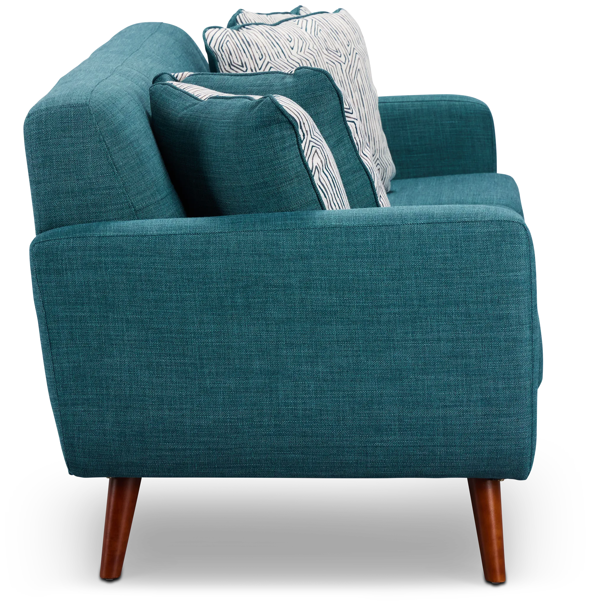 Raya Dark Teal Fabric Sofa