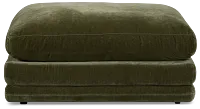Jules Green Velvet Ottoman