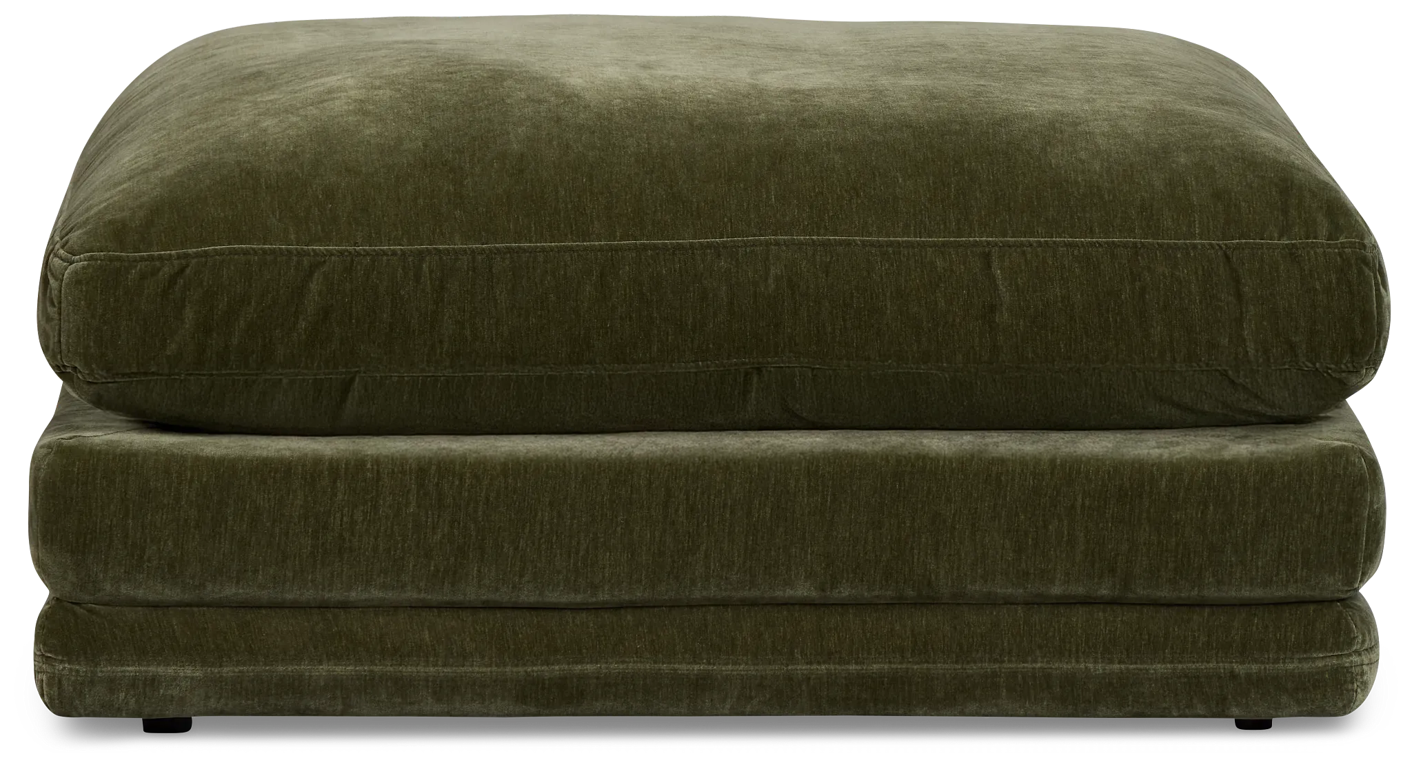 Jules Green Velvet Ottoman