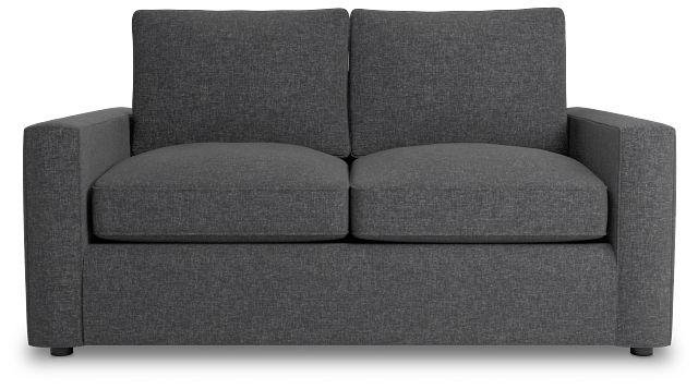 Siesta Delray Dark Gray Fabric Loveseat