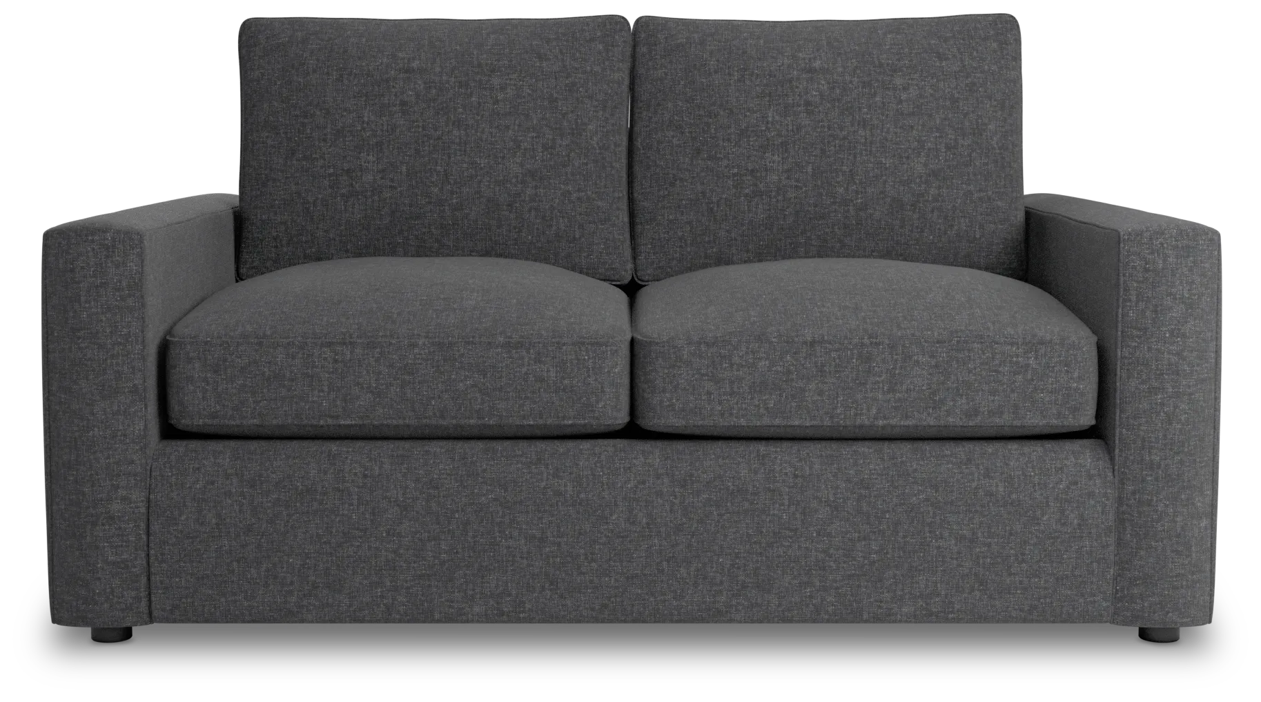 Siesta Delray Dark Gray Fabric Loveseat