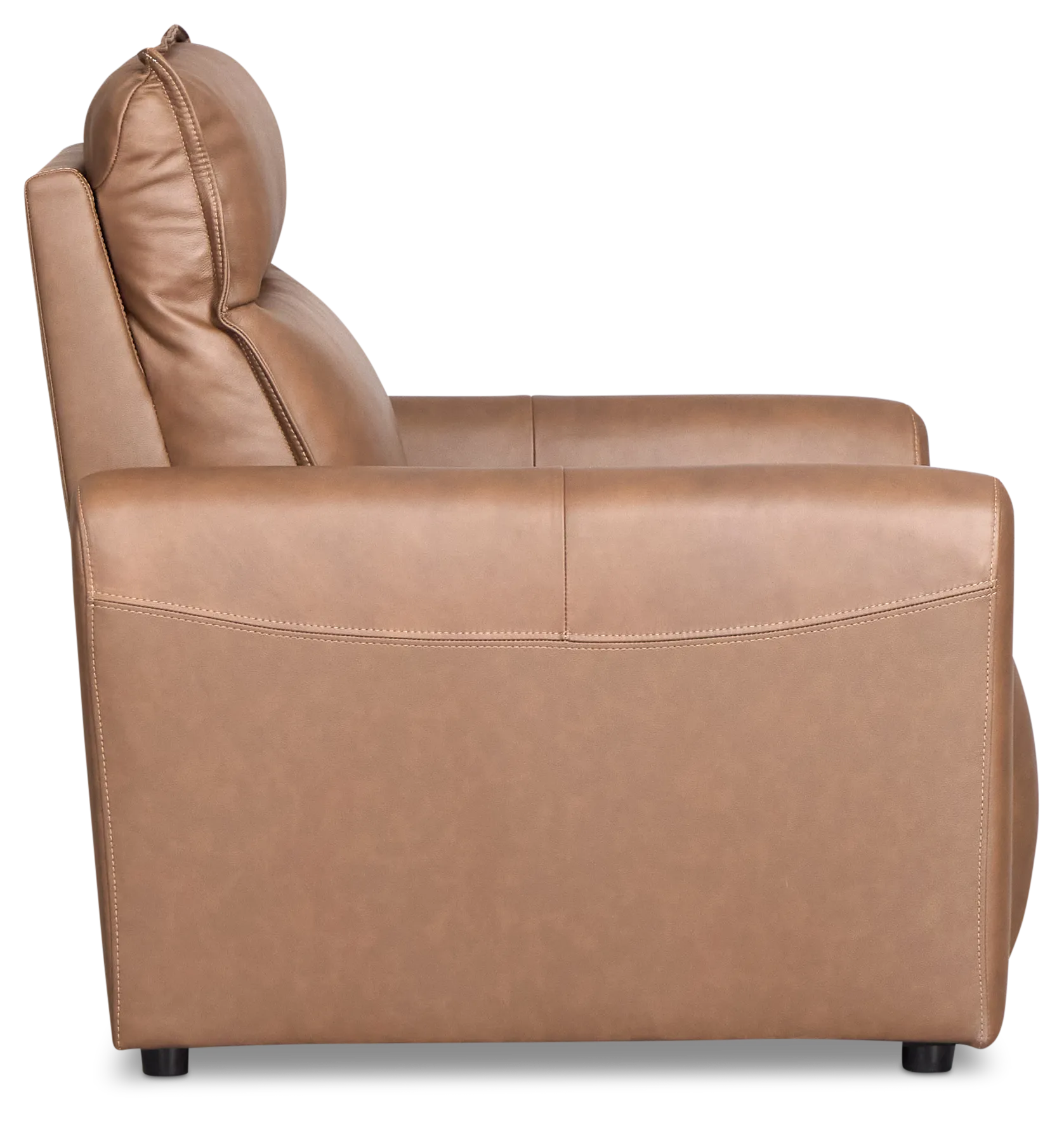 Edison Dark Brown Lthr/vinyl Power Recliner With Power Headrest