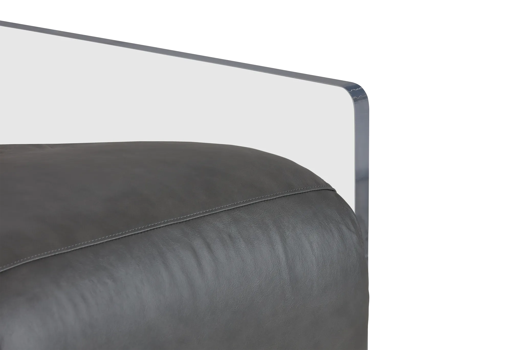 Jackie Gray Leather Power Recliner