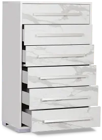 Modena White Drawer Chest