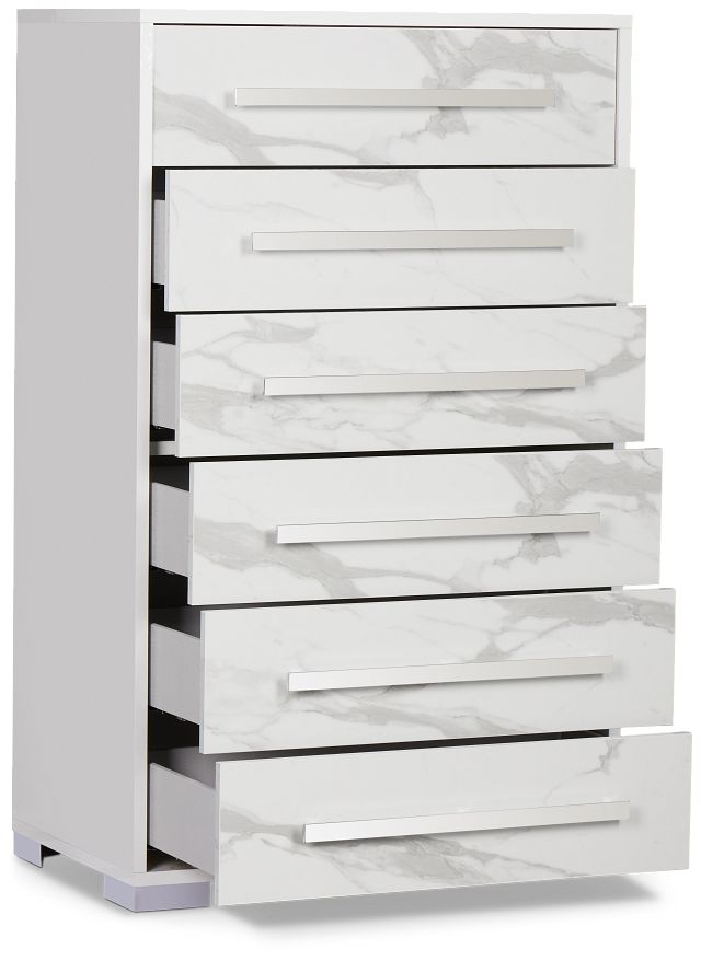 Modena White Drawer Chest