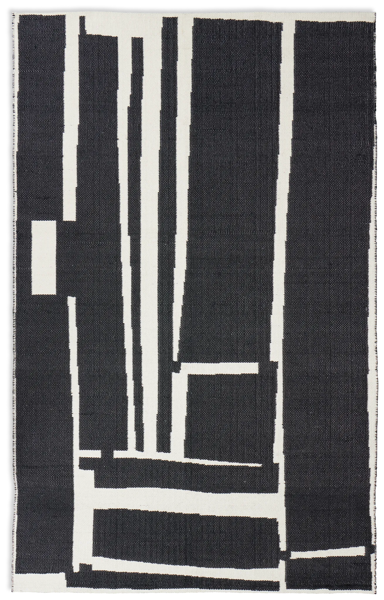 Jumi Black Indoor/outdoor 5x8 Area Rug