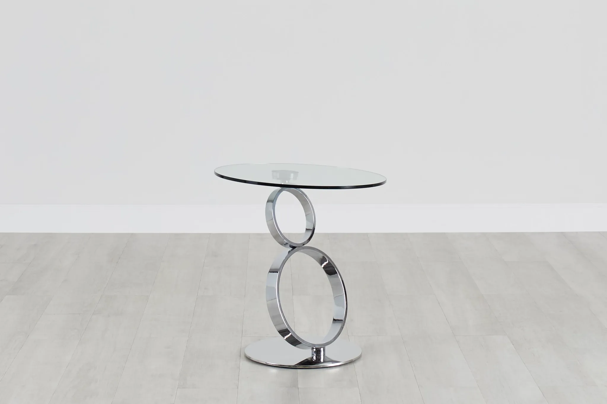 Grafton Glass Round End Table