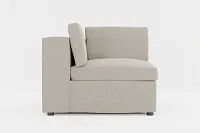 Destin Elevation Khaki Fabric Corner Chair