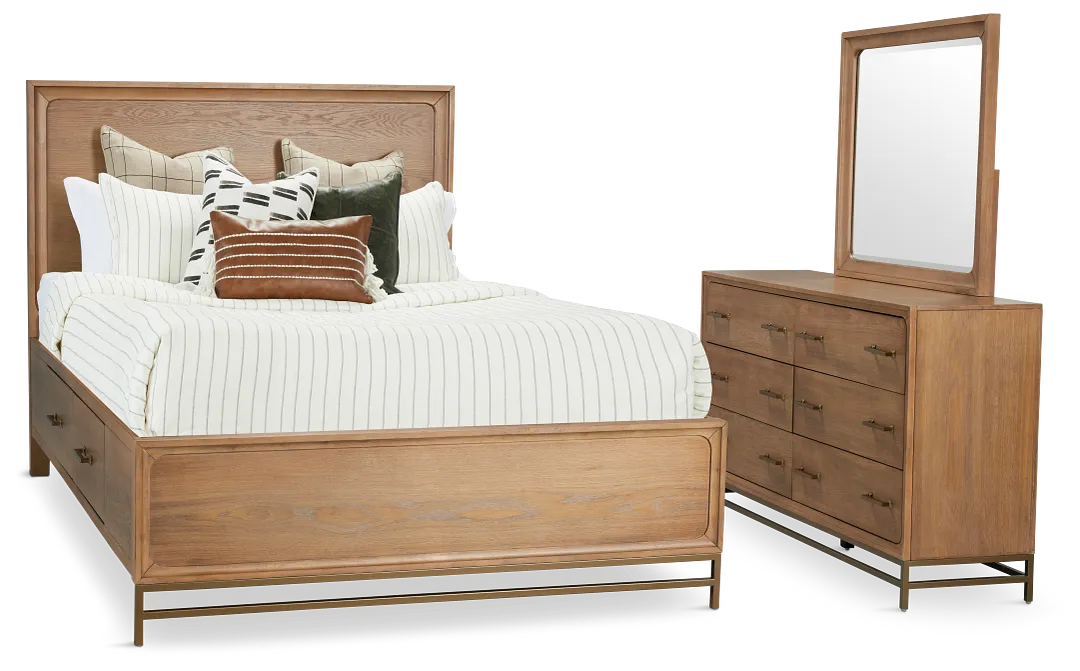 Provo Mid Tone Panel Storage Bedroom
