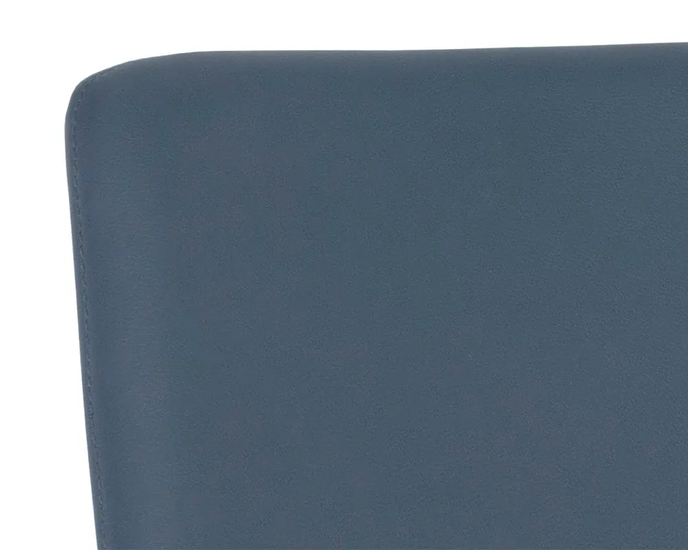 Dillon Dark Blue Upholstered Arm Chair