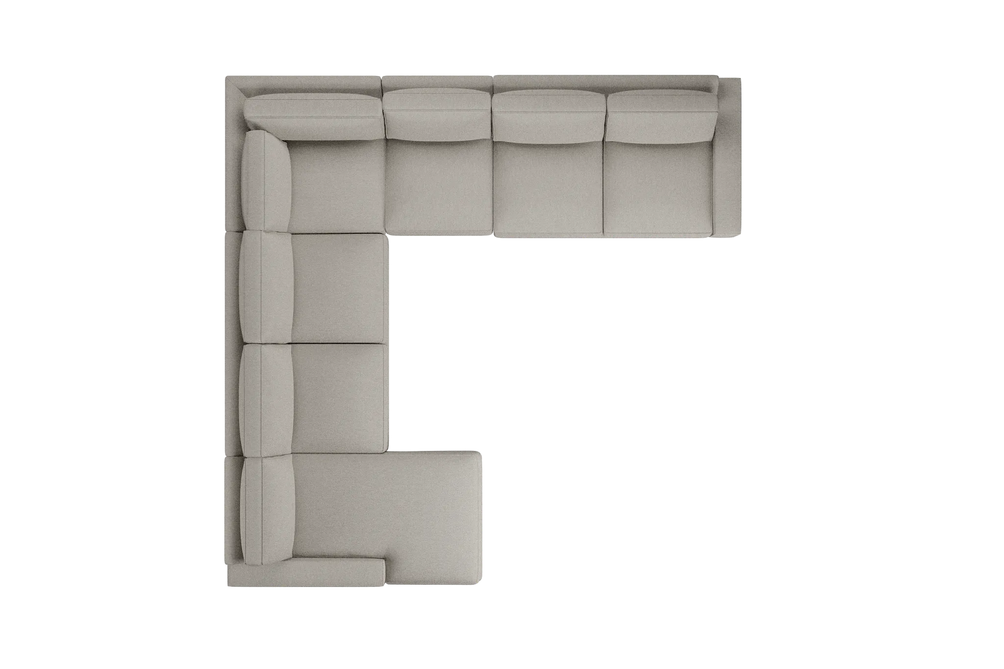 Edgewater Revenue Beige Large Left Chaise Sectional