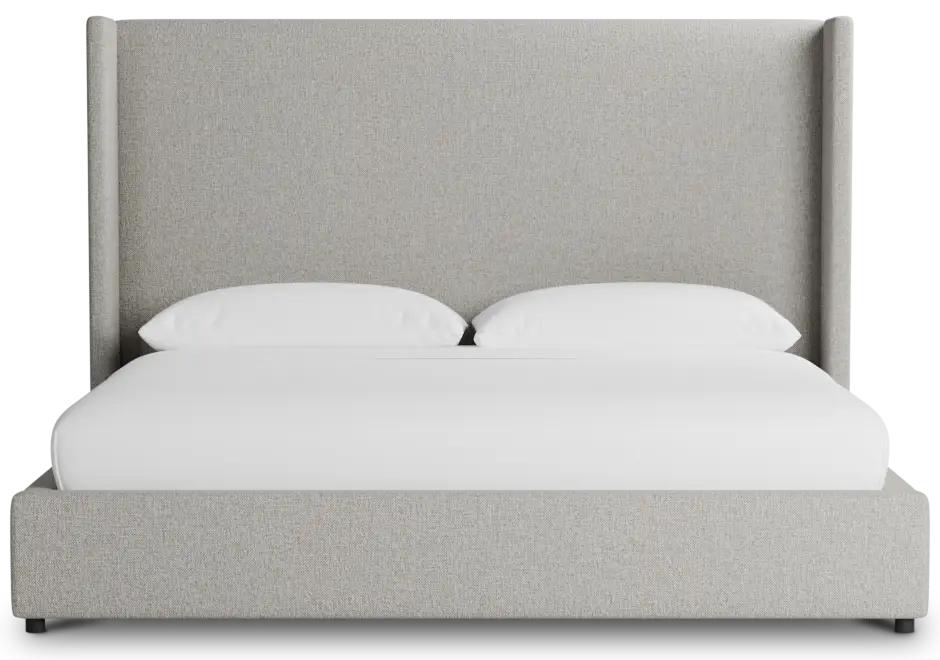 Captiva Elavation Khaki 60" Upholstered Shelter Bed Captiva Elavation Khaki 60" Upholstered Shelter Bed