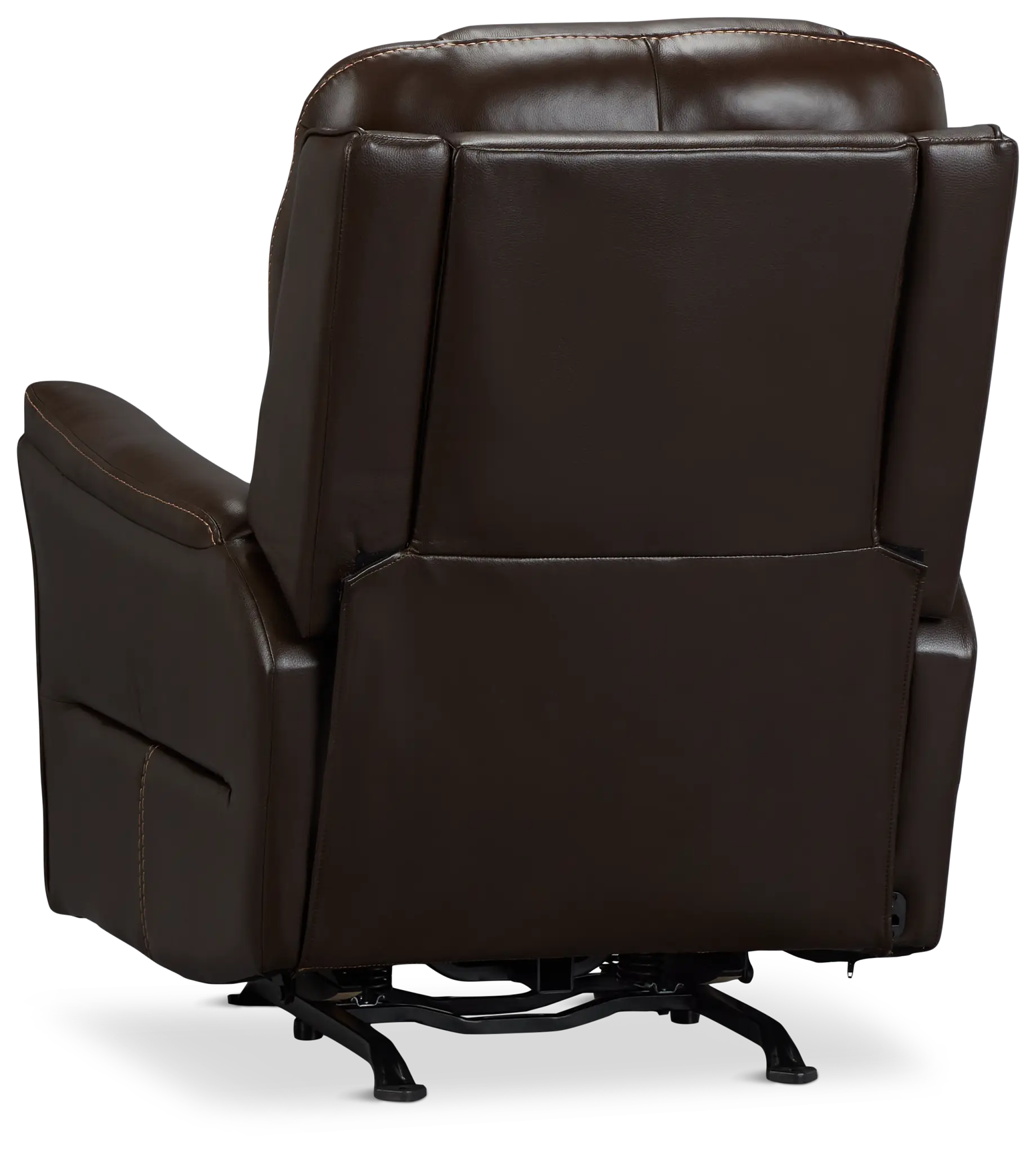 Archie Dark Brown Lthr/vinyl Power Recliner With Heat And Massage Archie Dark Brown Lthr/vinyl Power Recliner With Heat And Massage