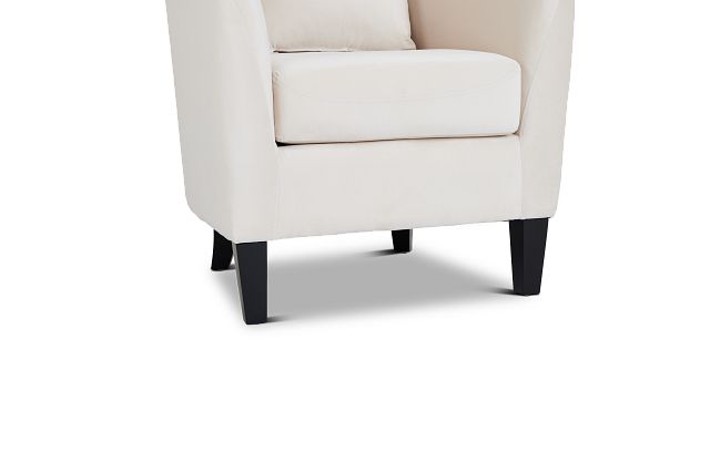 Stanton Light Beige Velvet Accent Chair