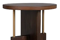 Callen Dark Tone Wood Round Chairside Table