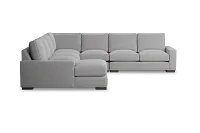 Edgewater Maguire Gray Large Left Chaise Sectional