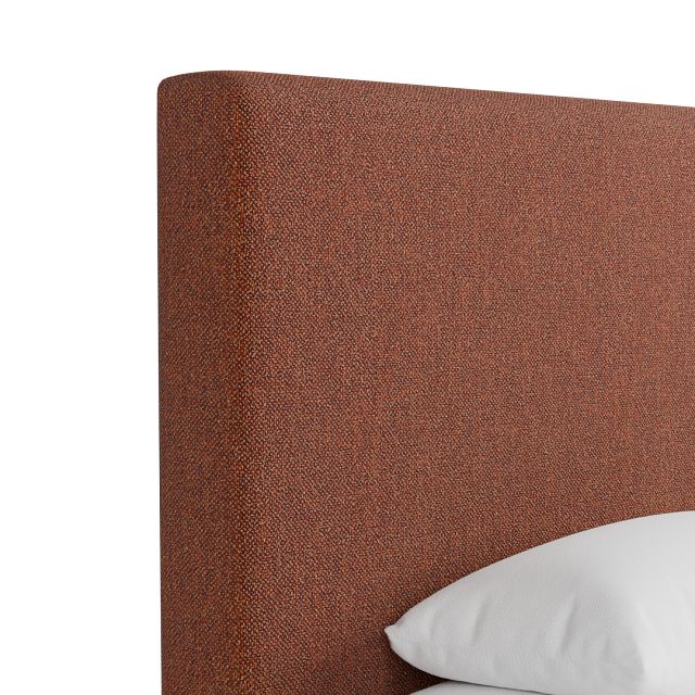 Grayton Elite Medium Brown 54" Upholstered Platform Bed