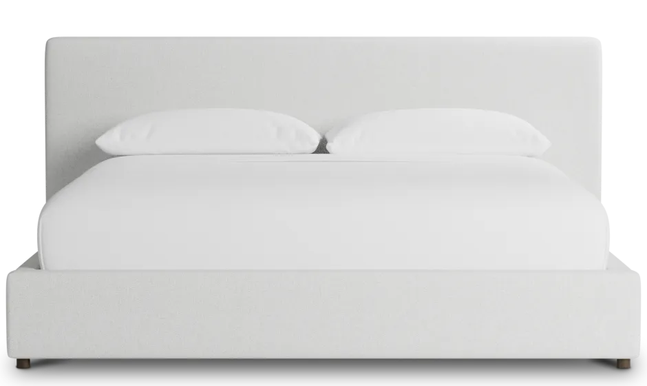 Grayton Elite Ivory 44" Upholstered Platform Bed