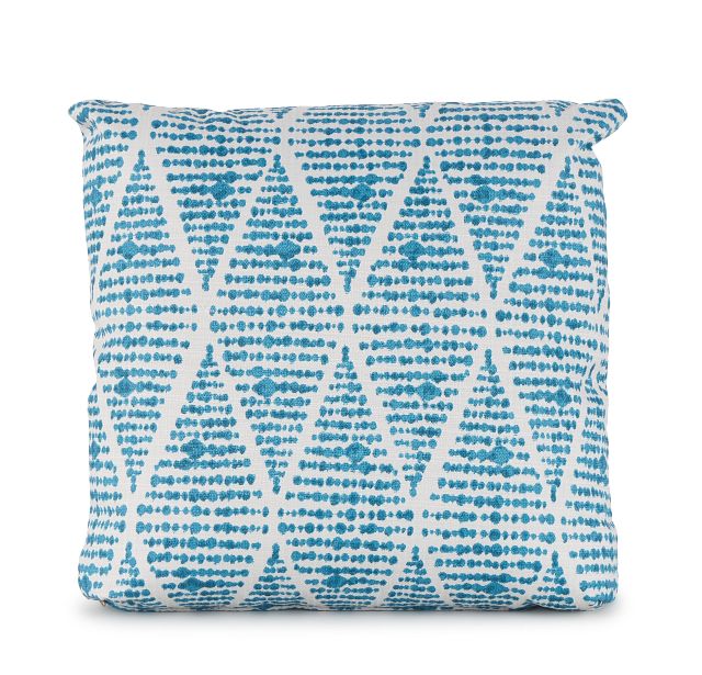 Foster Teal 18" Indoor/outdoor Square Accent Pillow