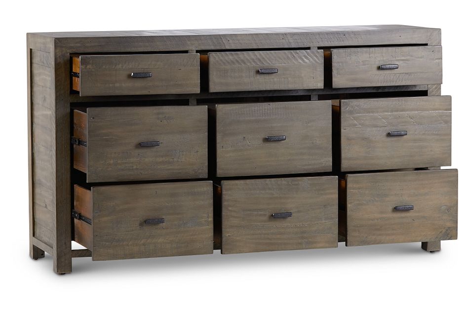 Seattle Gray Large Dresser, (3)