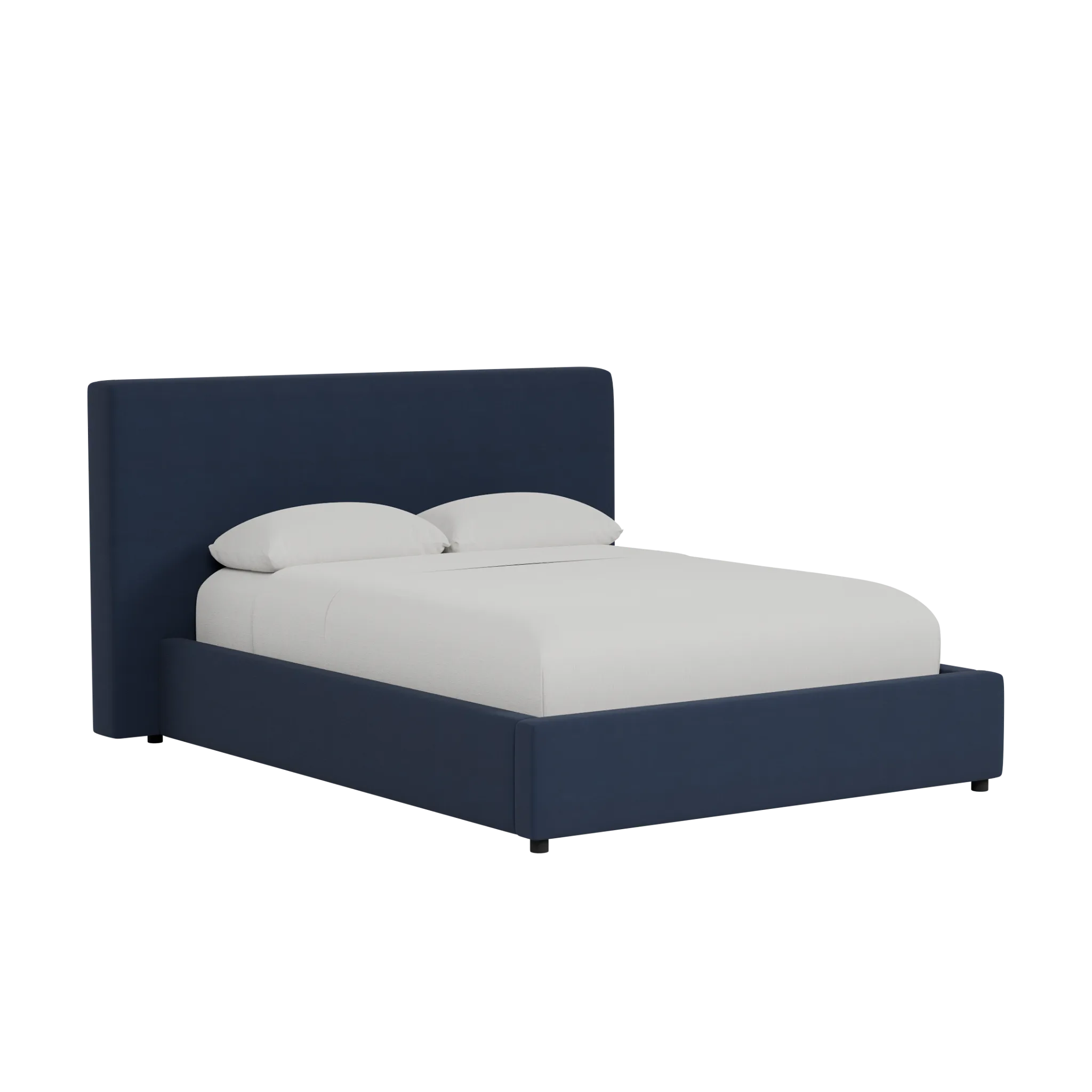 Grayton Joya Dark Blue 44" Upholstered Platform Bed