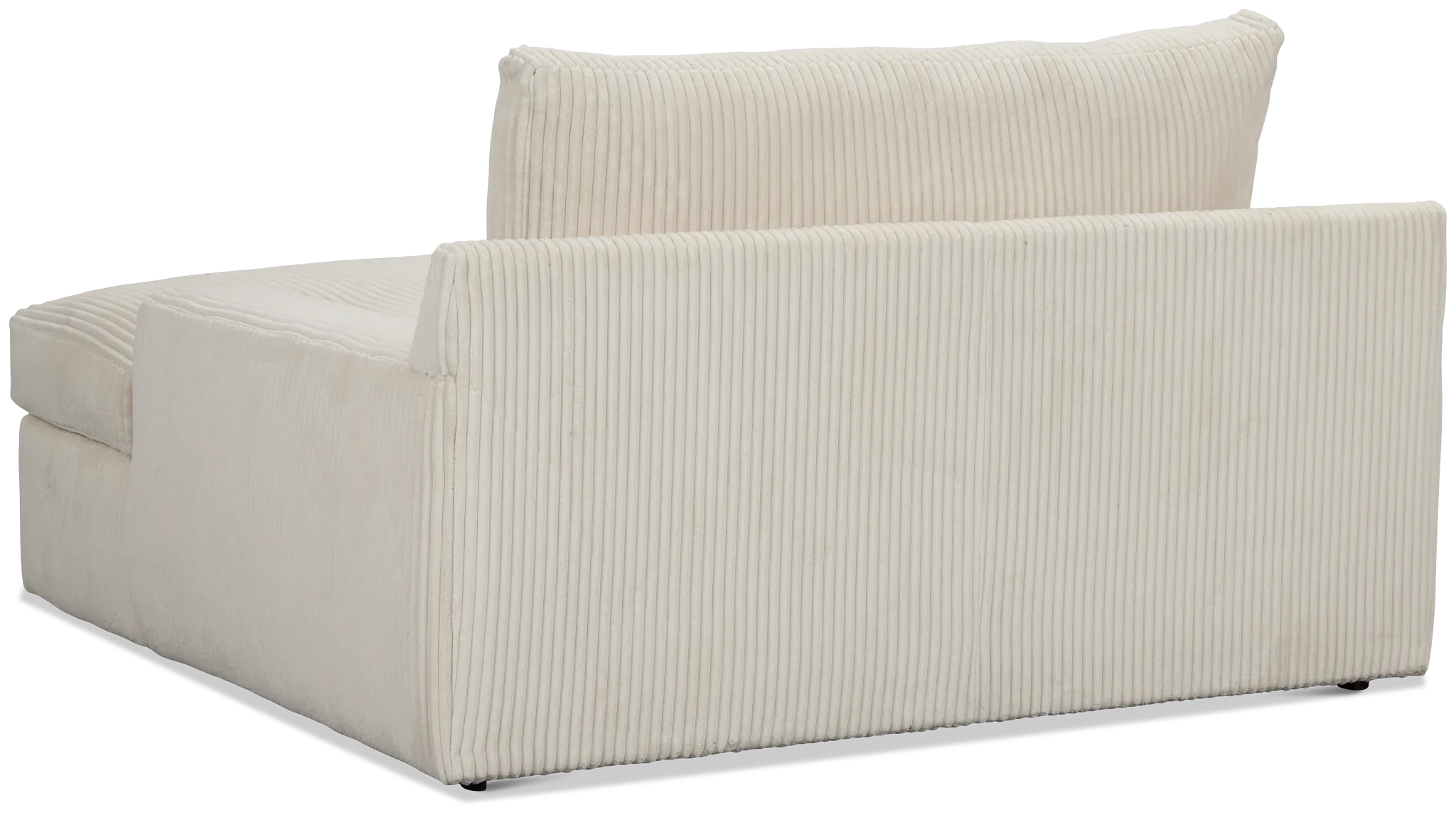 Charlie Ivory Fabric Chaise