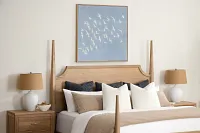 Flite Blue Framed Canvas Wall Art