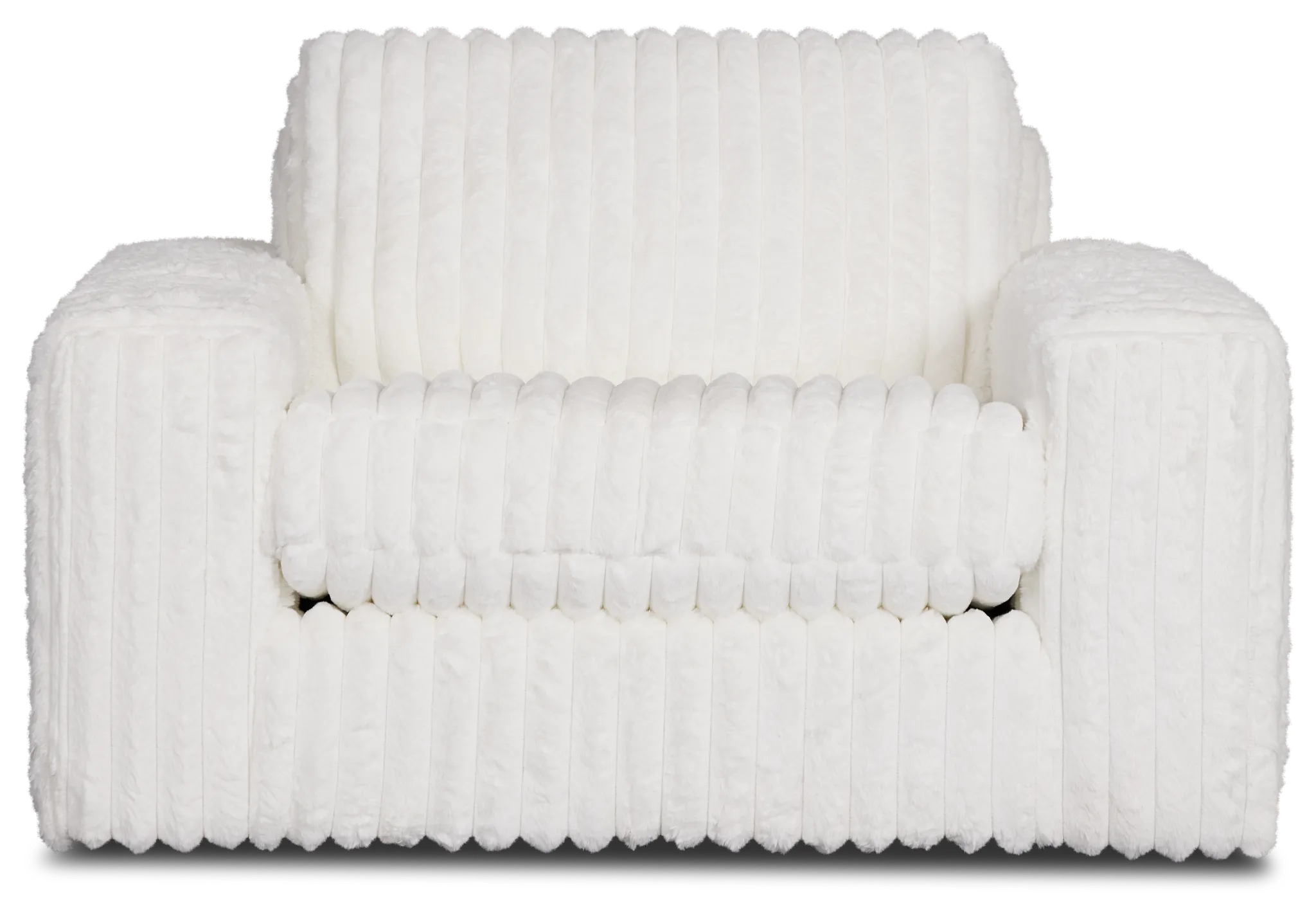 Teddy White Fabric Oversized Chair