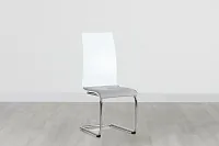 Pavia Two-tone Chrome Upholstered Side Chair