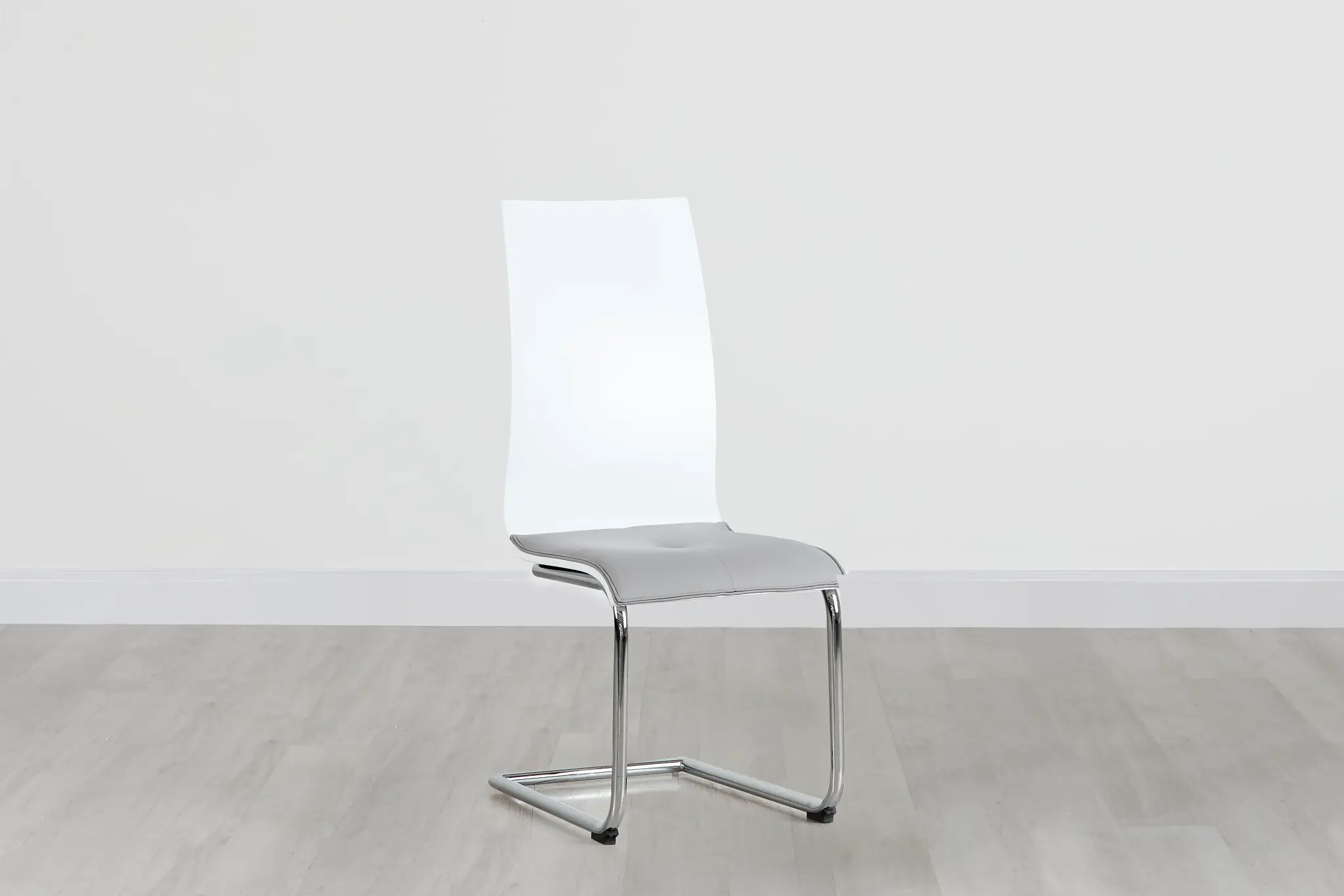 Pavia Two-tone Chrome Upholstered Side Chair Pavia Two-tone Chrome Upholstered Side Chair