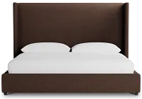 Captiva Elite Dark Brown 60" Upholstered Shelter Bed