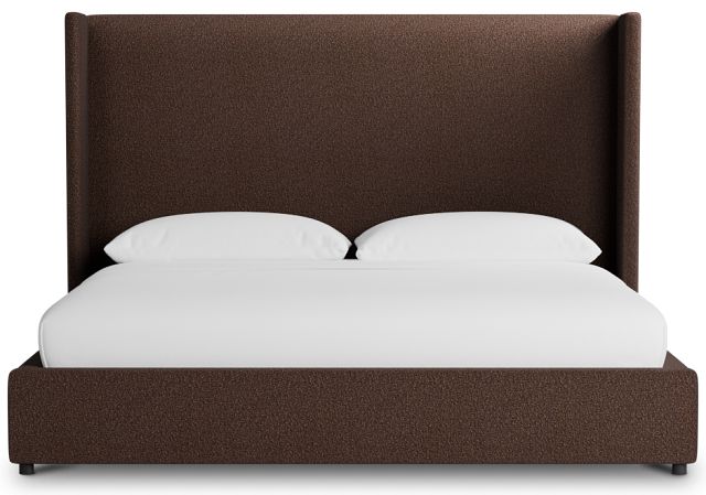 Captiva Elite Dark Brown 60" Upholstered Shelter Bed