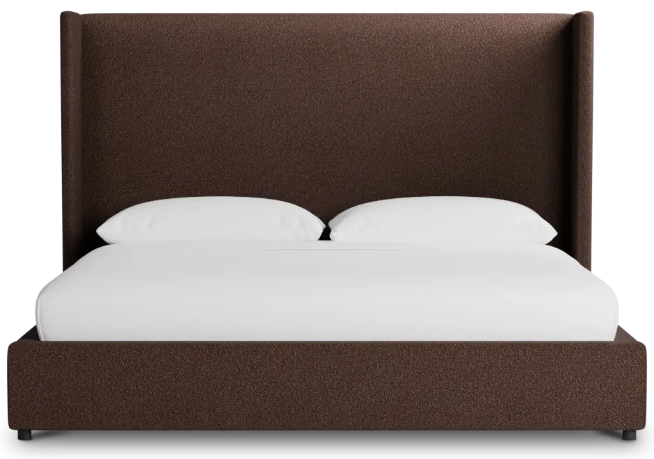 Captiva Elite Dark Brown 60" Upholstered Shelter Bed Captiva Elite Dark Brown 60" Upholstered Shelter Bed