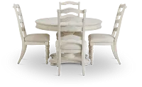 Savannah Ivory Round Table & 4 Chairs
