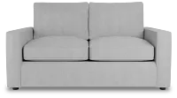 Siesta Revenue White Fabric Loveseat