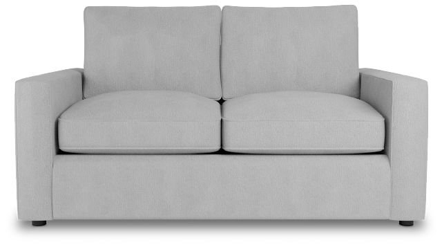 Siesta Revenue White Fabric Loveseat