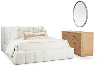 Malibu Light Beige Tufted Bedroom