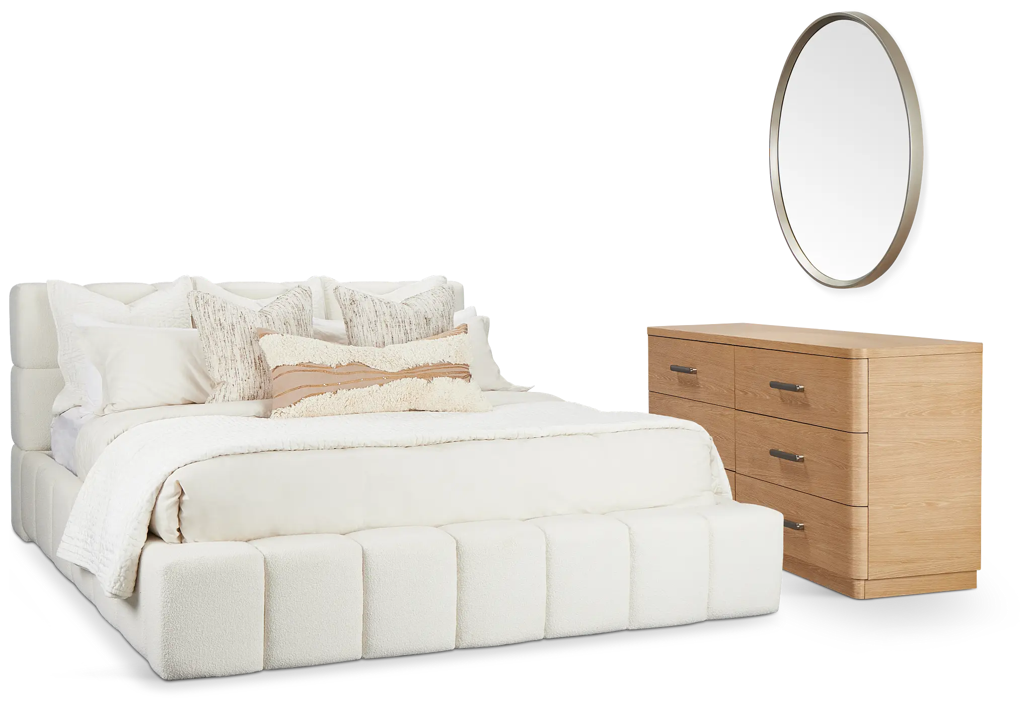 Malibu Light Beige Tufted Bedroom Malibu Light Beige Tufted Bedroom